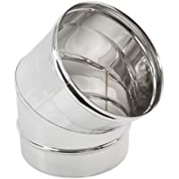 Codo de 45° para chimenea de acero inoxidable (DN 80)